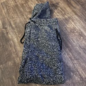 Medium gray white joggers sweatpants